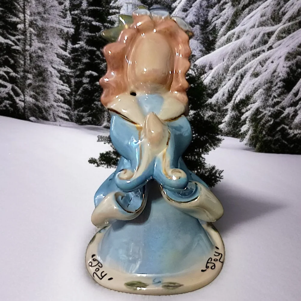 Blue Sky Clayworks Angel Ornament Joy‎ Heather Goldminc Christmas Blue Ceramic